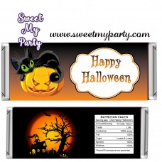 Halloween Candy Bar Wrappers, design 01 Halloween Candy Bar Wrappers, design 01